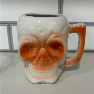vintage DW120 ceramic skull tiki mug